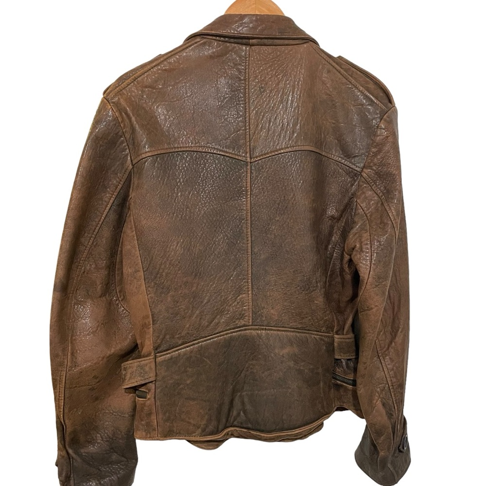 RARE UNISEX VTG AVIREX LTD FLIGHT LEATHER JACKET HI SPEED LOW LEVEL FLIGHT - Picture 12 of 16